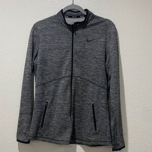 NIKE Heathered Gray Zip-Up Jacket Women’s. Size L